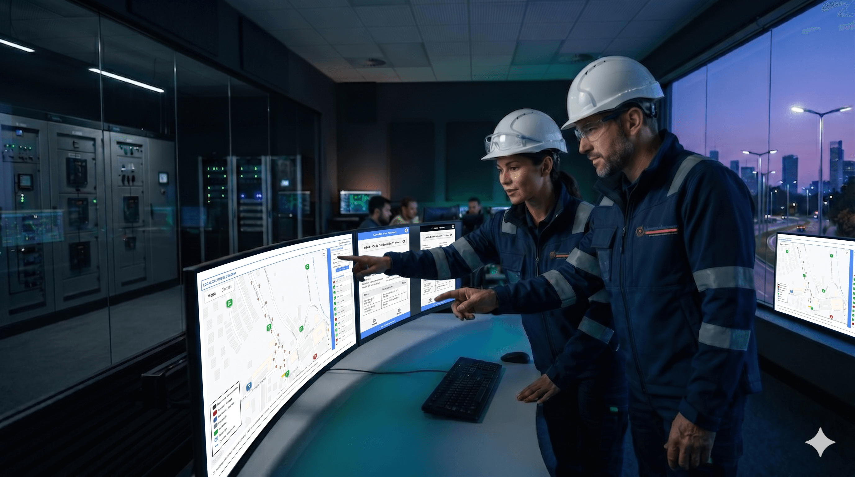 Salle de contrôle SCADA — Mekkoudi Automation